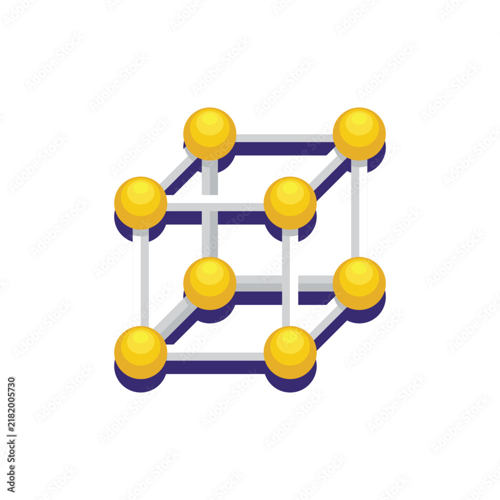 Obraz premium Connected nodes forming digital network structure