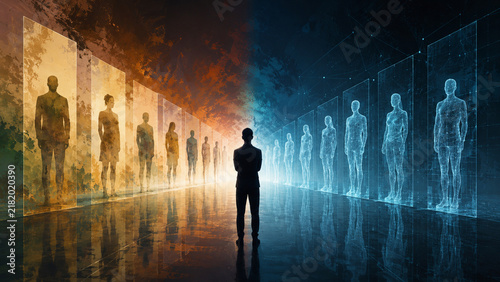 Voter Silhouette Compares Real and Synthetic Candidate Projections