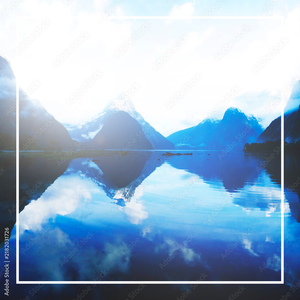 Fototapeta premium Frame Blank Advertisement Message Abstract Concept