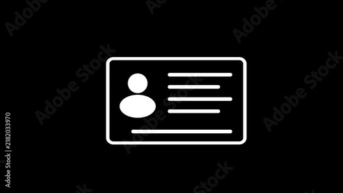 User Identity Profile Contact ID Card Information Interface Design Graphic