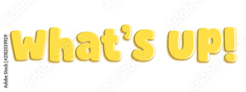 What s up text on transparent background