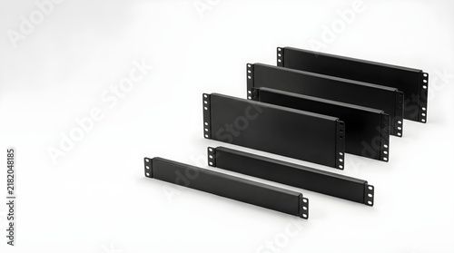 Server rack airflow blanking panel set