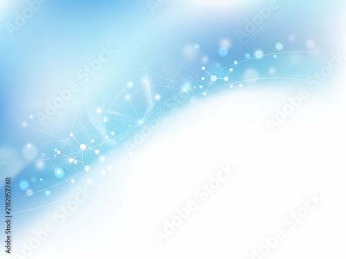 Blue Technology Network Background