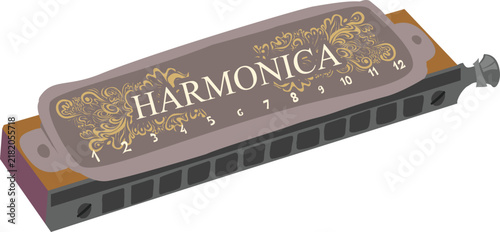 Foto Harmonica musical wind instrument