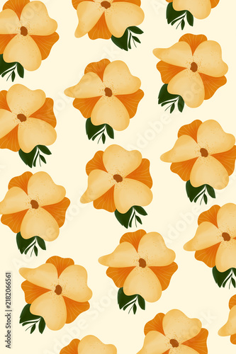 Autumn leaves pattern, seamless pattern, allure pattern, wallpaper design for fashion, textile, background. Floral design background illustration.