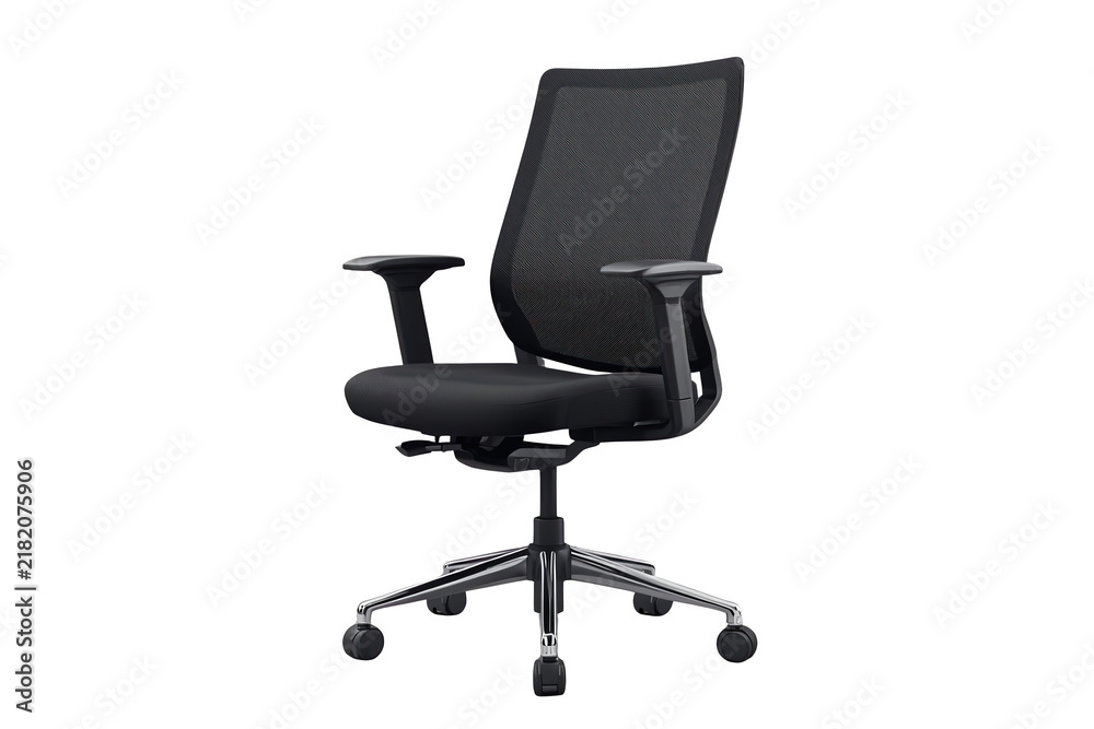Obraz premium Angled Black Mesh Office Chair