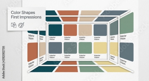 Interior Design Color Palettes With Various Hues And Combinations