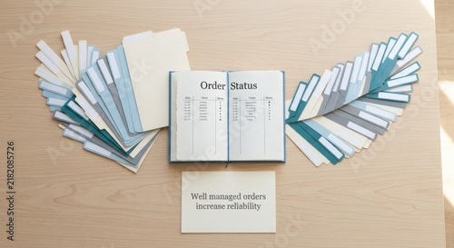 Open Order Status Book with Supporting Files and Management Note