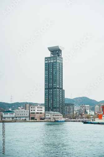 Mojiko Retro Observation Room and Harbor in Kitakyushu, Fukuoka, Japan