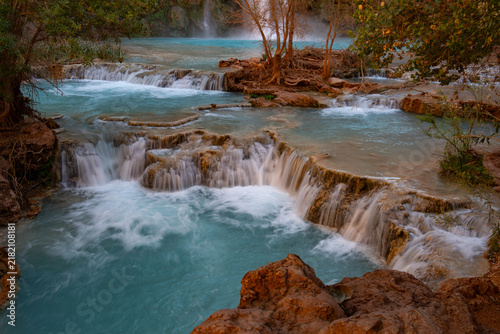 Принти на полотні The ethereal cascade of Havasu Falls Waterfall in the Grand Canyon, Arizona