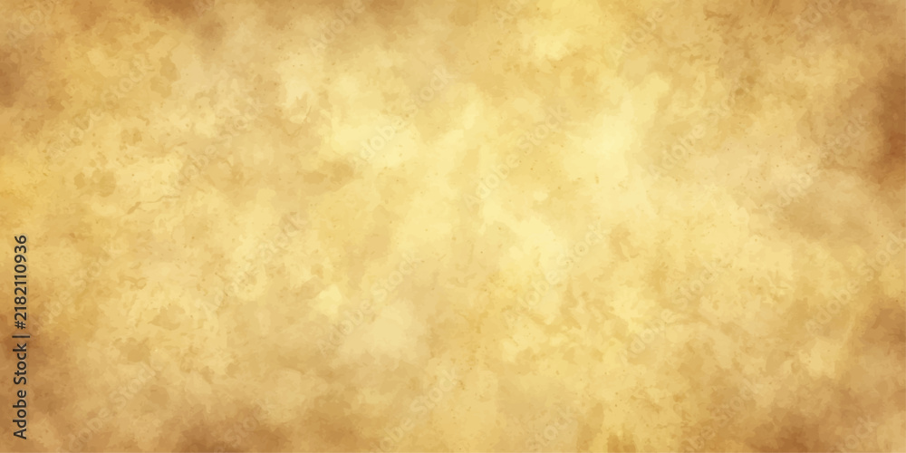 Obraz premium Aged Brown Parchment Paper Texture with Vintage Grunge Stains and Worn Antique Surface Pattern