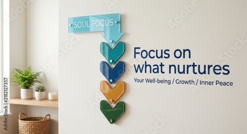Soul Focus Arrows Indicating Path of Well-being and Growth