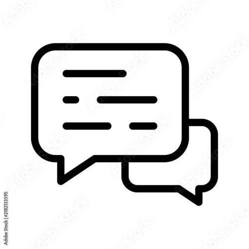 Chat Icon Vector Symbol Design Illustration
