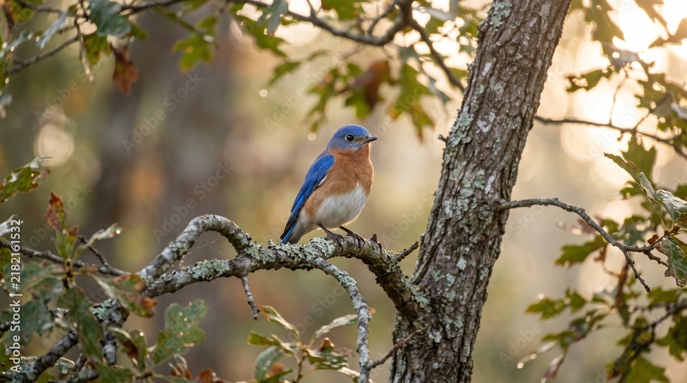 Obraz premium Eastern bluebird perched