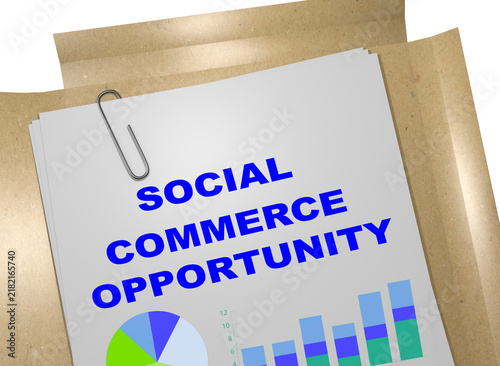 Social Commerce Opportunity concept