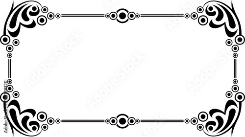 Elegant Vintage Floral Ornamental Frame