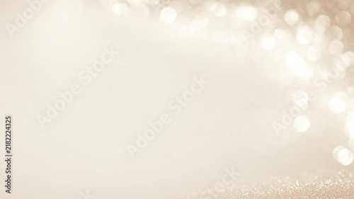 Champagne Gold Bokeh Background With Soft Sparkling Light