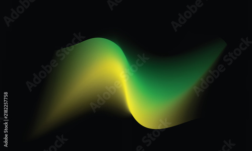 Abstract Gradient Background Vector, Colorful Flowing Wave Wallpaper and Modern Design