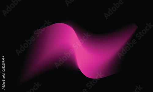 Abstract Magenta Gradient Wave Background Vector, Pink Fluid and Modern Wallpaper