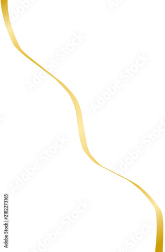 Gold Curved Line Decorative Vector
