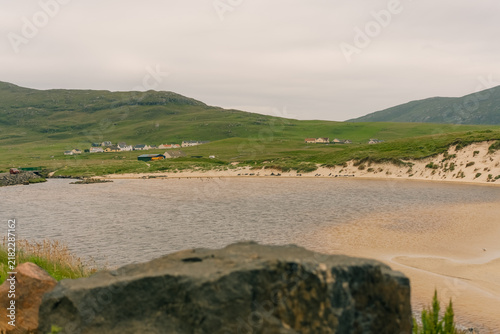Foto Allathasdal Beach, also known as Seal Bay, on the west coast of Barra, Outer Hebrides, Scotland, UK - 4 September 2026