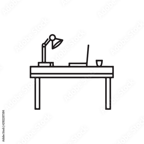 office desk and table