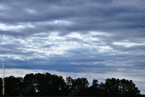 scenic blue sky with clouds landscape - cloudscape 