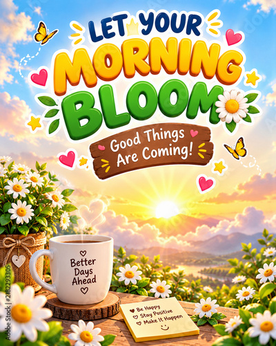 Morning Bloom – Good Things Are Coming Inspirational Sunrise Concept