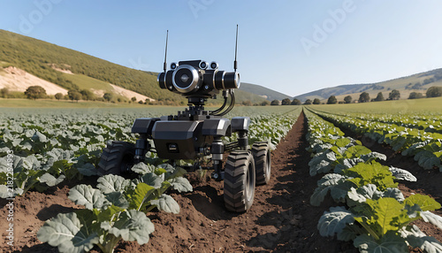 Agricultural Robot Operating in Field for Precision Farming