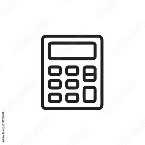 calculator isolated on white background