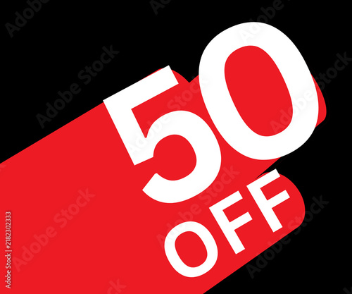 Fotografía Red Percent Sign 3D Symbol on White Background for Sale, Discount, Price Reducti
