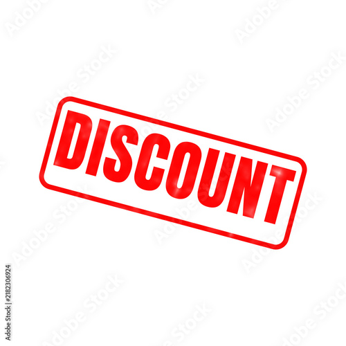 Red discount rubber stamp seal