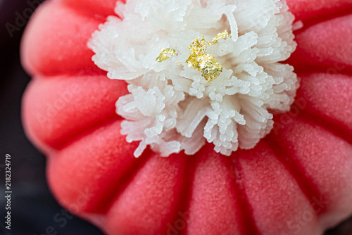 着せ綿,上生菓子,マクロ,重陽の節句,菊