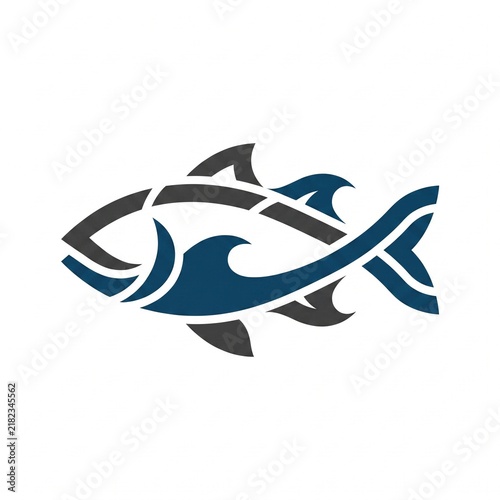 vector illustration of a fish