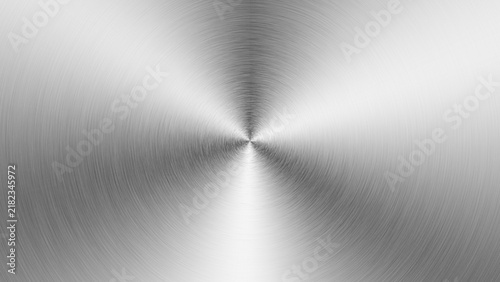 Radial Brushed Silver Metallic Texture Background