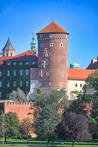 Wawel Royal Castle Sandomierz Tower Historical Architecture in Krakow Poland