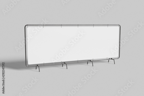 Barrier Banner Advertising Mockup Template