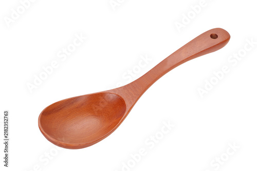 wooden spoon  isolated on white background. This has clipping path.