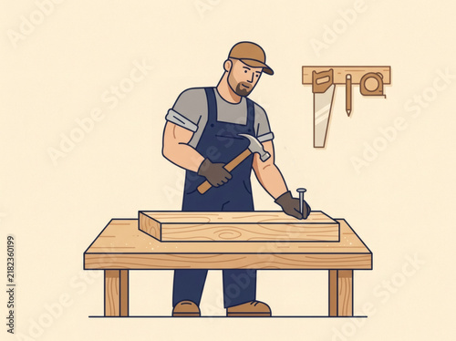 carpenter at work