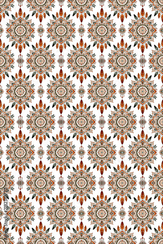 Boho Mandala Feather Pattern
