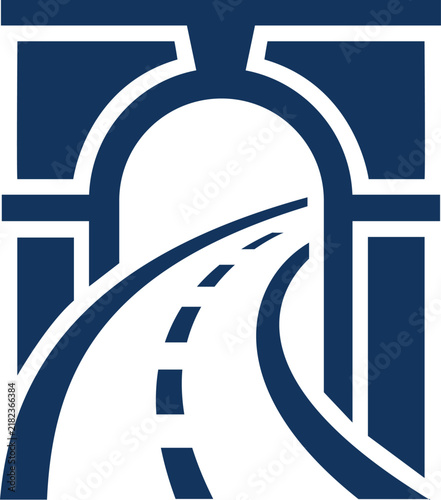 Road Entering Tunnel Logo