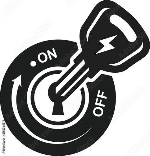 Flat Car Ignition Switch with Key Isolated