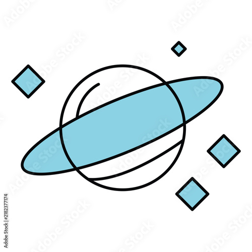 Space Technology Vector Icon Depicting Advanced Space Exploration