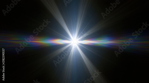 The Starburst Light in Space: A Sharp, Radiant Celestial Burst Illuminating Darkness