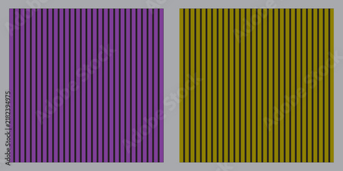Alternating Purple and Mustard Vertical Thin Striped Pattern on Gray Background