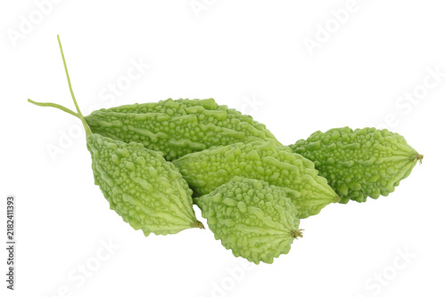Bild auf Leinwand bitter melon isolated on white background