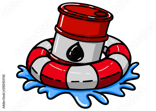 Oil Barrel with Life Buoy and Supply Protection