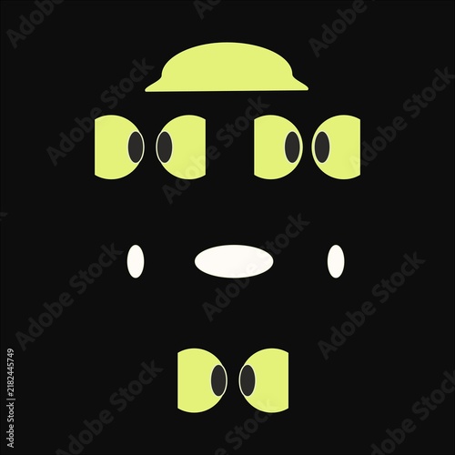 vector illustration of a black and white background