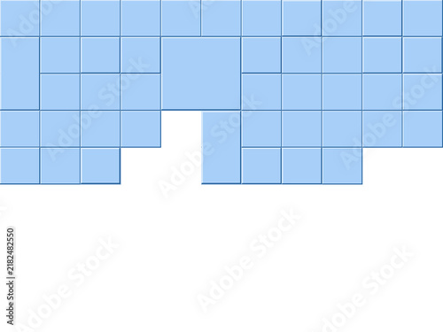 Contemporary Raised Block Pattern Illustration