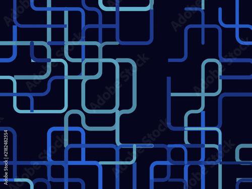 Modern Labyrinth Lines Vector Background